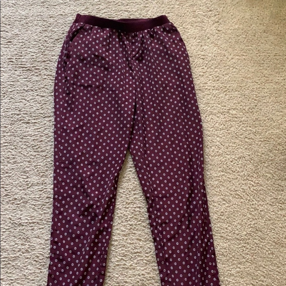 Burgundy pants